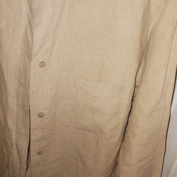 Saks Fifth avenue real Clothes linen button down shirt - Picture 5 of 8